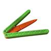 Carrot Knife Foldable Cute Stress Relief Portable High Safety Durable Plastic 3D Printing Knife Toy for Family Game Party