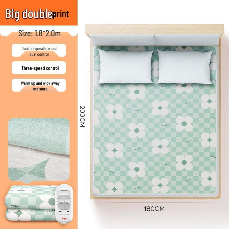 Elektrische Decke von Rainbow: Einzelsteuerung, Temperatur einstellbar, Entfeuchtung, Perfekt für Studentenwohnheime