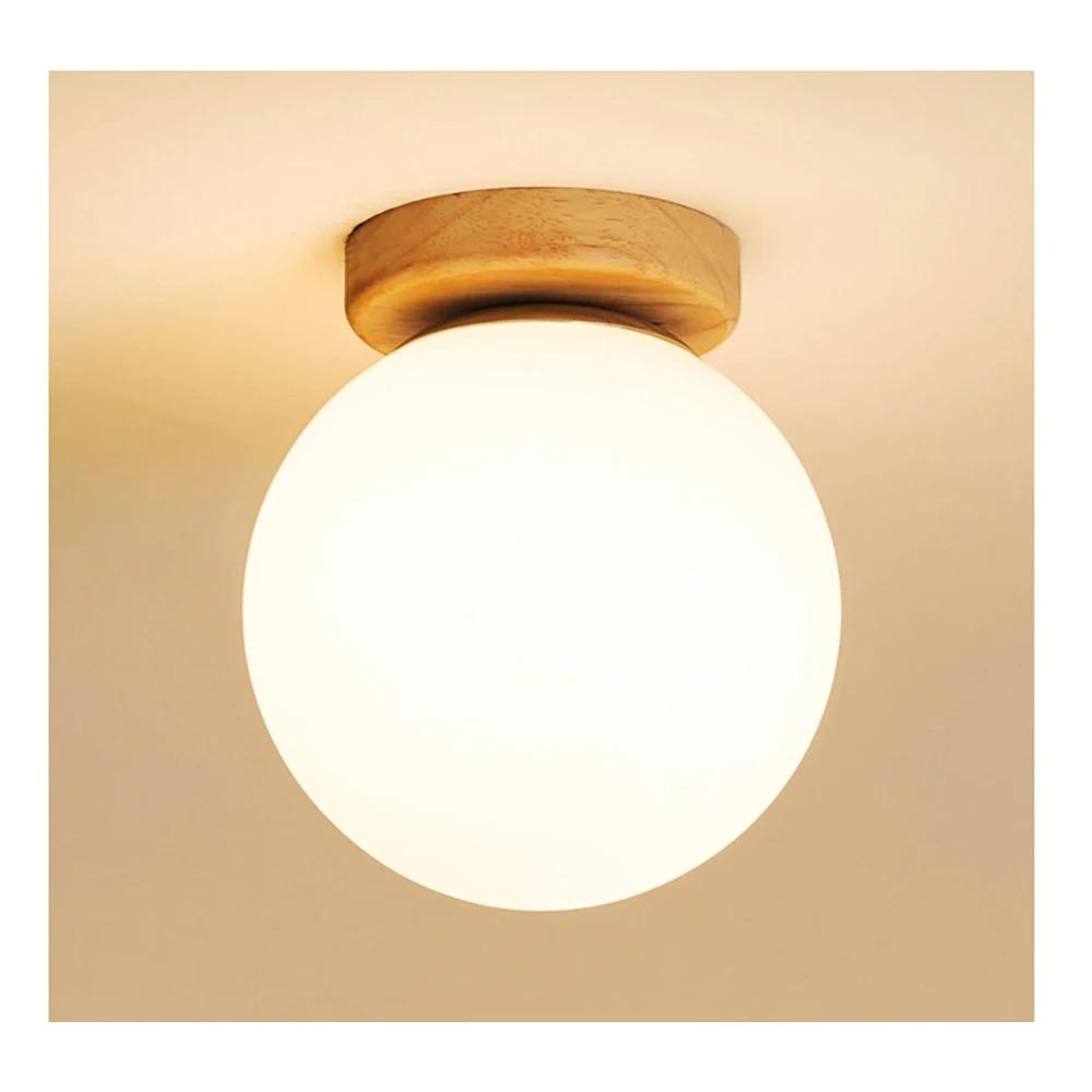 IRALAN Nordic Glass Ceiling Light Single LED Ceiling Lamp Entryway Hallway Balcony Living Room Bedroom Aisle Light Fixtures