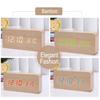 Creative Fashion Digital Alarm Clock with Indoor Temperature and Humidity Digital Wood Table Clock Wooden Desk Alarm Clock
