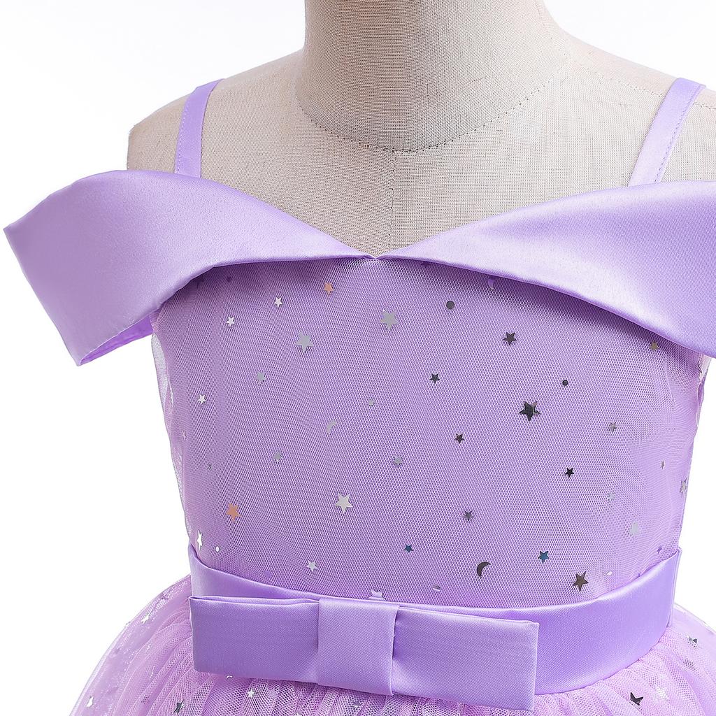 Baby Girl Frozen Elsa Princess 100% Polyester 3-8Y Dress