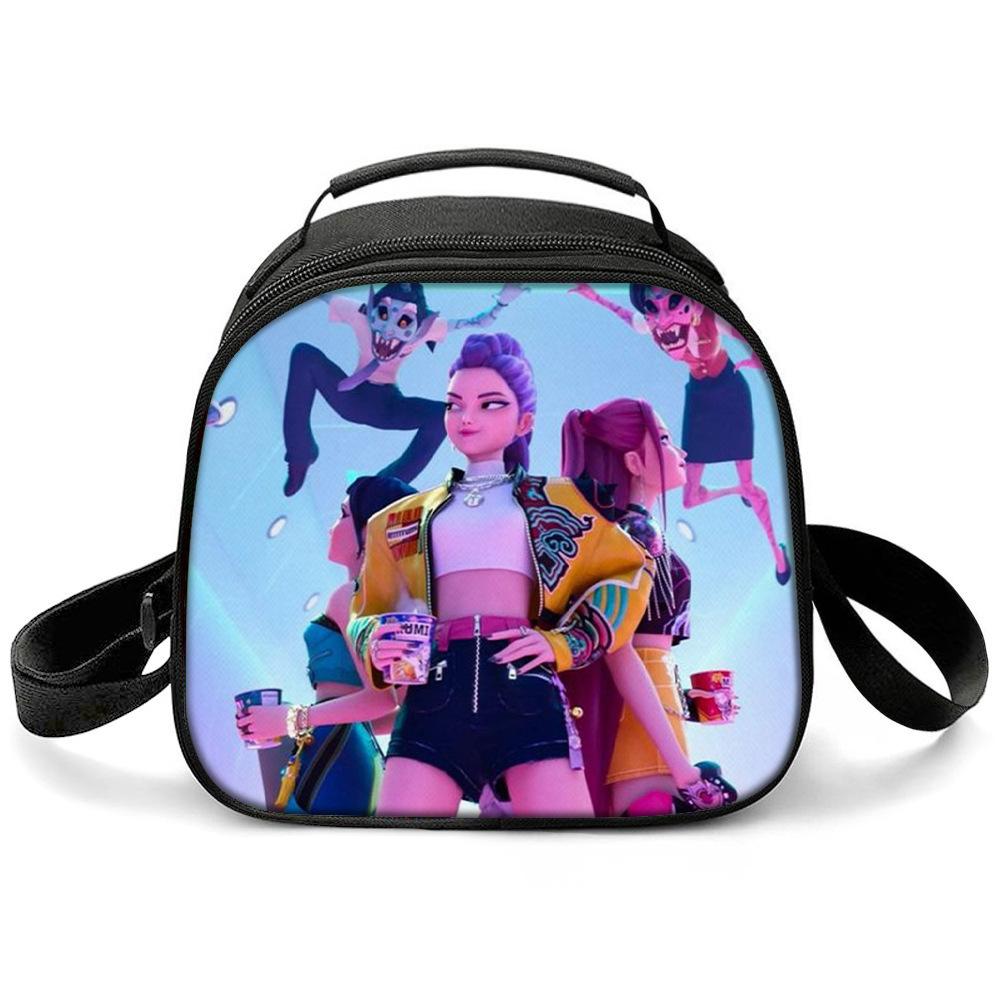 KPOP Witch Hunters Printed Cartoon Student Warm Lunch Bag Messenger Bag
