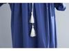 2025 Summer Plus Size Elegant Women's Ethnic Embroidery Ruffle Sleeve Dress