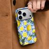 North American Station Art Style Simple Lemon Suitable for Apple 16Pro Filin Mobile Phone Case iPhone Double Anti-drop Cover