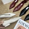 Bailamos Nieuwe Dames Platte Schoenen Mode Puntige Neus Lage Instapper Elegante Ballerina Schoenen Zachte Platte Hak Jurk Enkele Schoenen
