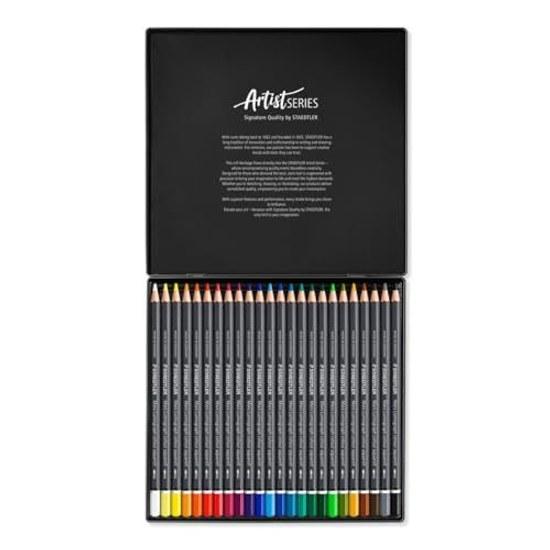 Stäedler Colored Pencils Mars Lumograph Watercolor 24 Color Set 104 M24