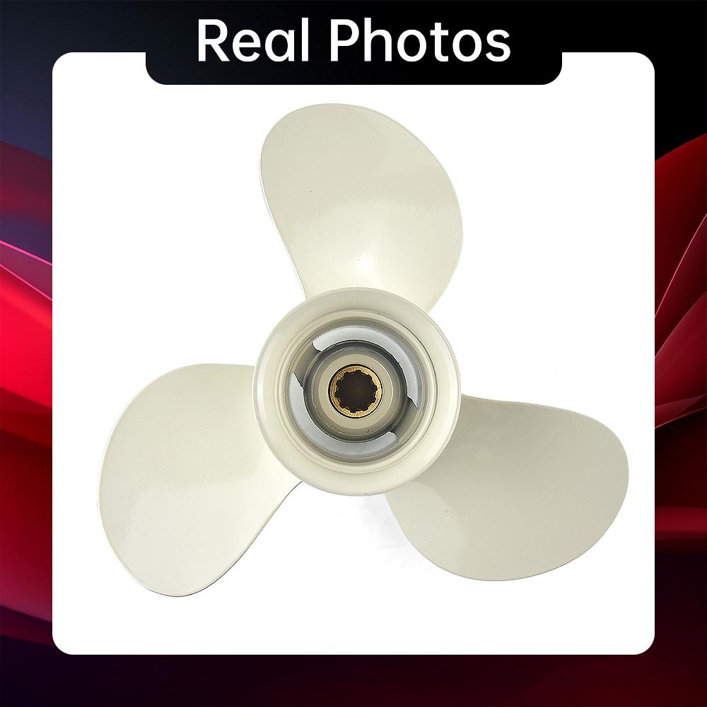 Για Yamaha 20hp 25hp 30hp 9 7/8*10 1/2 Outboard Propeller Boat Motor κράμα αλουμινίου 20 25 30 Screw 3 Blade 10 Spline Part Engine