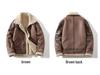 Men's Trendy Lambswool-Lined Winter Motorcycle Jacket