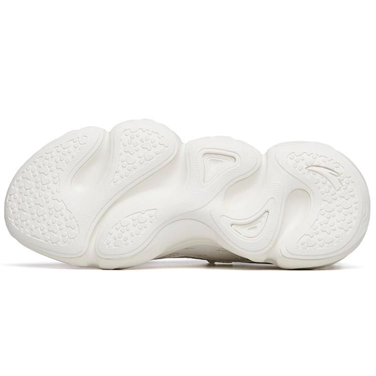 New ANTA Life Collection Chunky Sneakers Women's Low top Ivory White/Silver 922228896-1