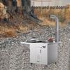 Beifu 304 Stainless Steel Wood-Burning Stove with Water Tank