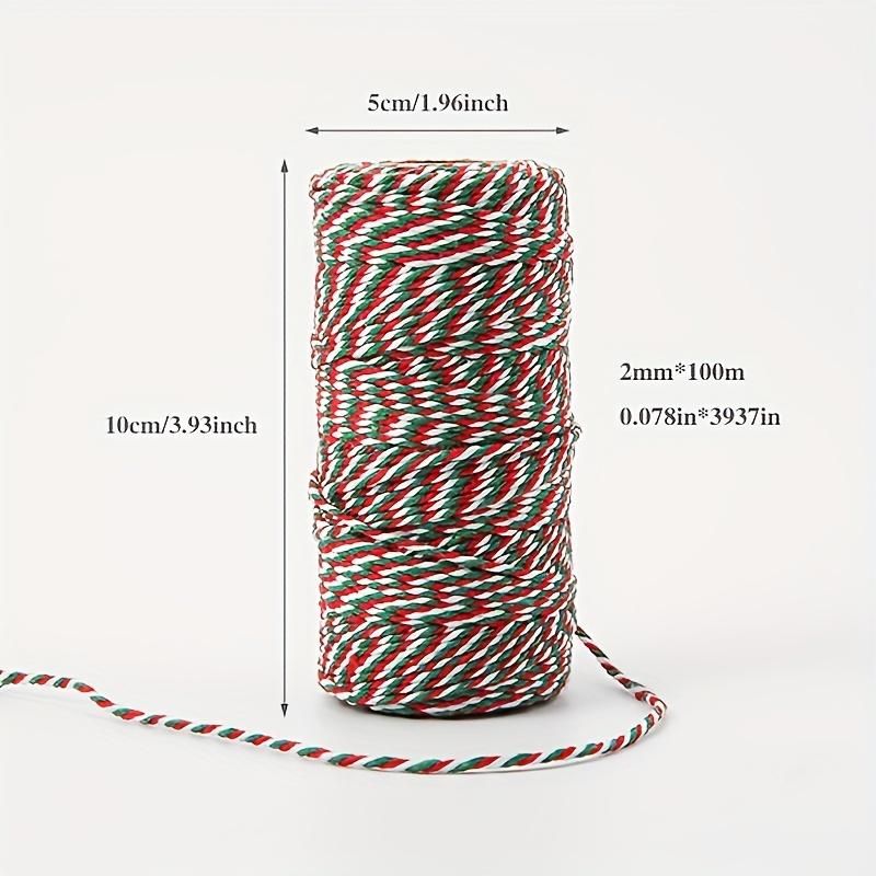 1Roll 100m Festive Holiday Gift Wrapping, DIY Crafts, Bottle & Bookmarks - Durable Decorative Craft Ribbon,Christmas Tree Ribbon