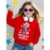 European sizes  Kids' Casual Sweatshirt Printed Round Neck Pullover, Pink CowKid Birthday Kid Number Seven,  Casual Comfortable
