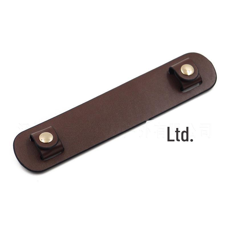 Spot PU Leather Anti-Wear Shoulder Strap with Decompression Pad and Hand Strap