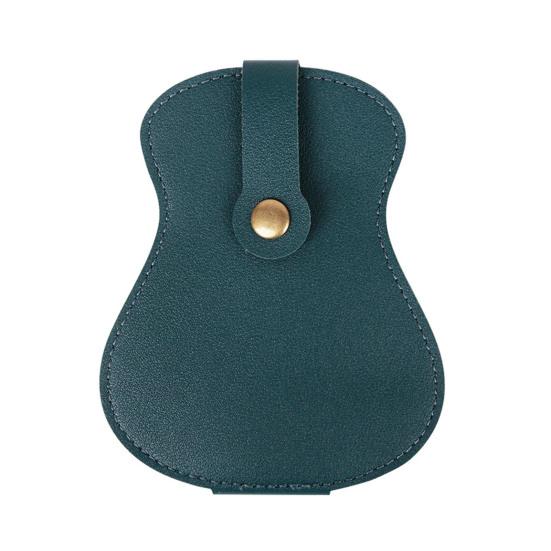 Gitár Pick tárolótok 18 foglalatos műbőr gitár alakú Pick Bag basszusgitár