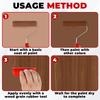 5/6Pcs Wood Graining Tool Professional Wood Grain Patterns Paint Tool Set Rubber Wood Grain Painting Roller with Handle for Wall