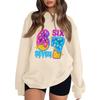 Women's Fashionable Casual Long-Sleeved Round-Neck Printed Pullover Sweatshirt