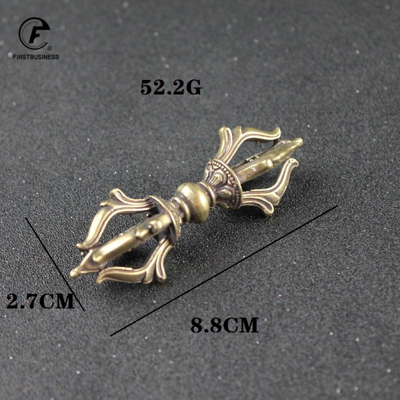 3 Style Copper Buddhism Dorje Cross Vajry Pestle Vintage Crafts Ornaments Tea Pet Desk Decoration Home Decor Accessories Gift