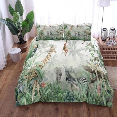Set Copripiumino Jungle Tropical King Queen Double Full Twin Singolo Set Biancheria da Letto Chinoiserie