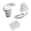 1 Pair Silicone Noise Reduction Earplugs Washable Waterproof Soft Reusable Hearing Protection Concerts Work Study Sleeping Silent Earplugs