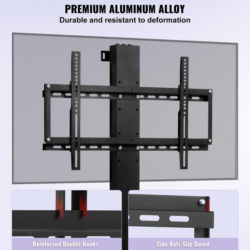 TV Lift Stand Motorized TV Auto Lift Mount Bracket for 26"-60" Flat Screen LCD/LED/OLED Plasma TVs Heavy Duty Electric TV Mount Motorised TV Lift