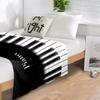 1PC Piano Keys Music Printed Blanket, All Season Lightweight Home Office Outdoor Nap Multifunctional Blanket A17