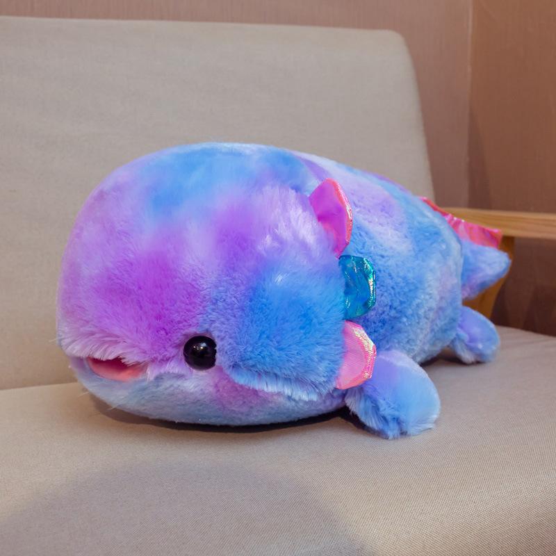 

Rainbow Salamander Hexagonal Dinosaur Doll Plush Toy Salamander Doll Throw Pillow Rag Doll Children S Birthday Gift Female 40cm（0.25kg）
