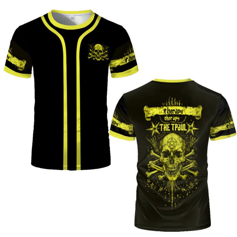 3D Digital Printing T-Shirt Teen Men's Short Sleeve Top Versatile Breathable