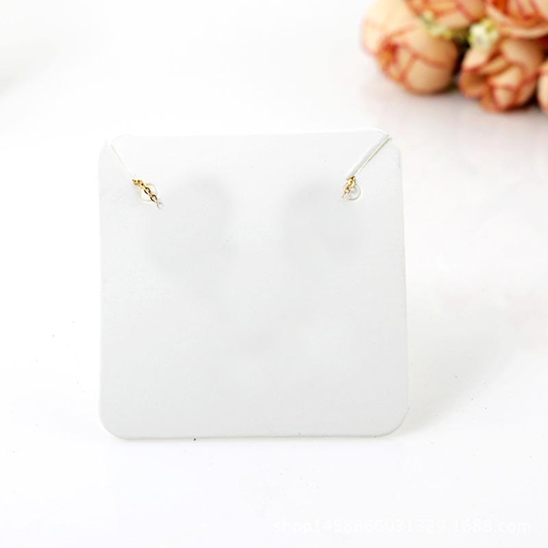 

50pcs/lot 5x5cm Necklace Display Holders Paperboard Necklace Bracelet Cards Organizers Hang Tag For Diy Jewelry Packaging Making