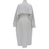 HOUSE OF LOTUS Linen monotone check coat dress, women's, white, size M, stainless steel dress M whiteUsed