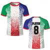 Simple Striped Graphic Football T Shirts For Men Summer Fashion Short Sleeve 3D Printed Sports T-shirts Loose Quick Dry Tees