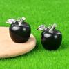 Natural Semi Precious Stone Crystal Mini Apple Pendant for DIY Pendant Thanksgiving Gifts Room Office Decoration Collectibles