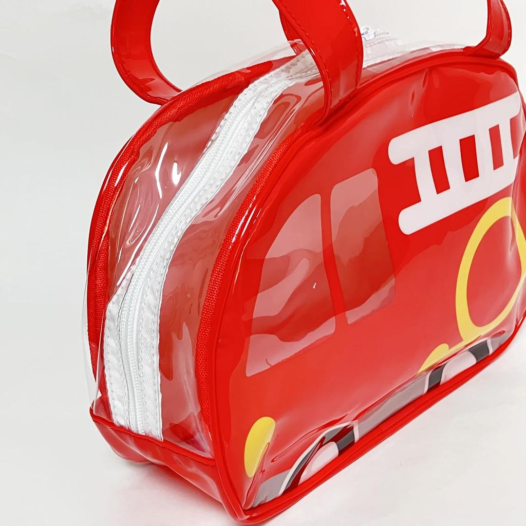 Pool Strand Kindergarten Vinyltasche, Tasche, Pool, Strand, Kinder, transparent, wasserdicht, Kindergarten, Schule, Tasche, ki-184 (Feuerwehrauto)