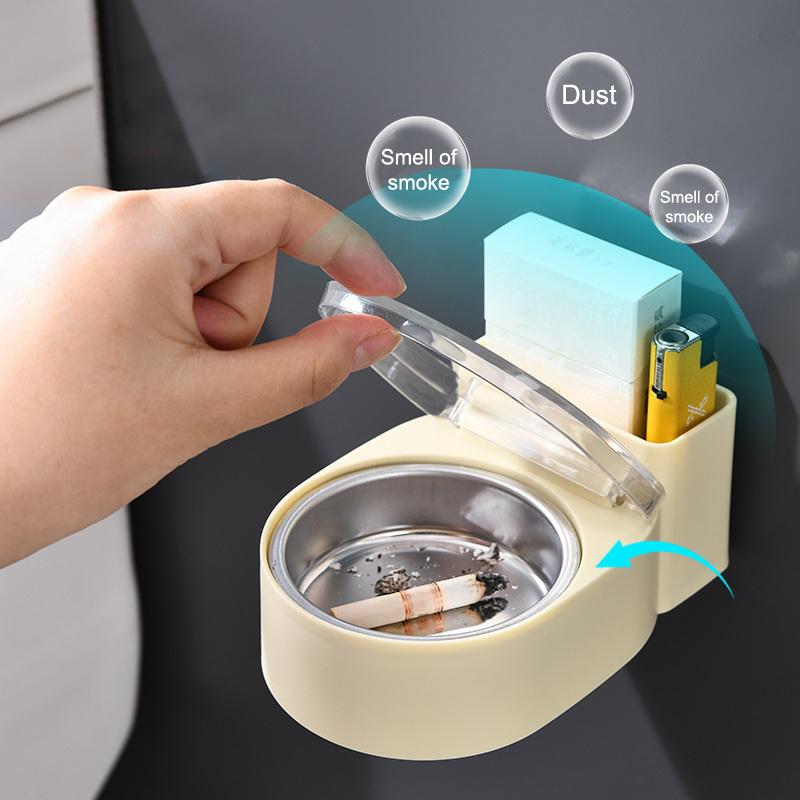 1Pc Fun Quirky Ashtray | Wall-Mounted/Free-Standing Design | Ideal for Toilet & Bathroom (Home Storage Accessory)