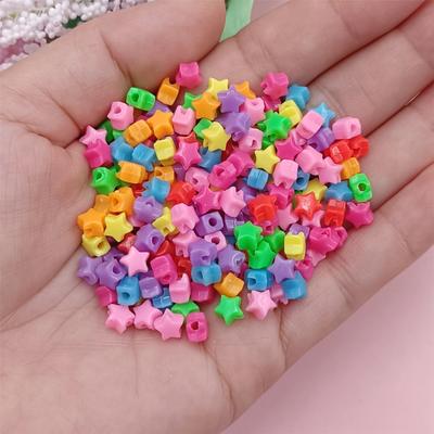 Koraliki Materiał Koraliki Dyspersyjne Koraliki Ręcznie Robione DIY Makaronik Miłość Pięciokątne Domowe Bransoletka Naszyjnik Akrylowa Biżuteria Gwiazda Dynia Akcesoria