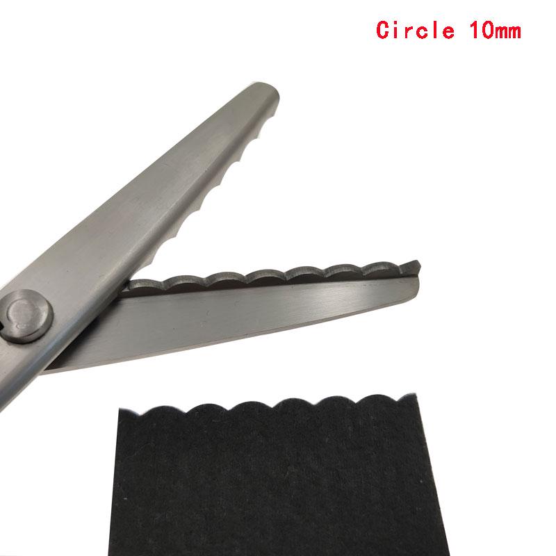 Nożyczki krawieckie ze stali wysokowęglowej z uchwytem z tworzywa sztucznego do szycia 23,5 cm zygzakowate, ręcznie robione, nożyczki do krojenia tkanin, nożyczki ząbkowane