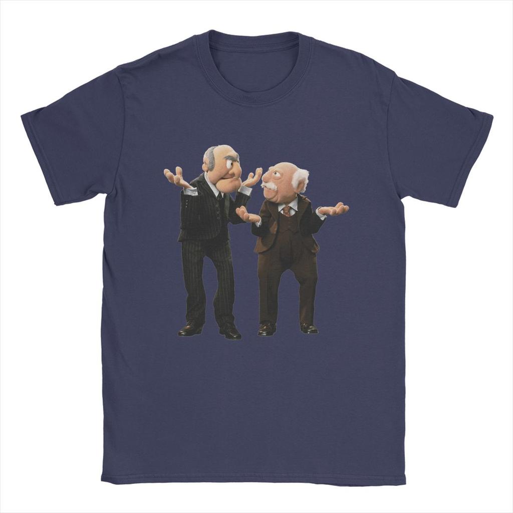 Statler And Waldorf Men's T Shirts Awesome Tee Shirt Short Sleeve O Neck T-Shirts Pure Cotton Party Clothes