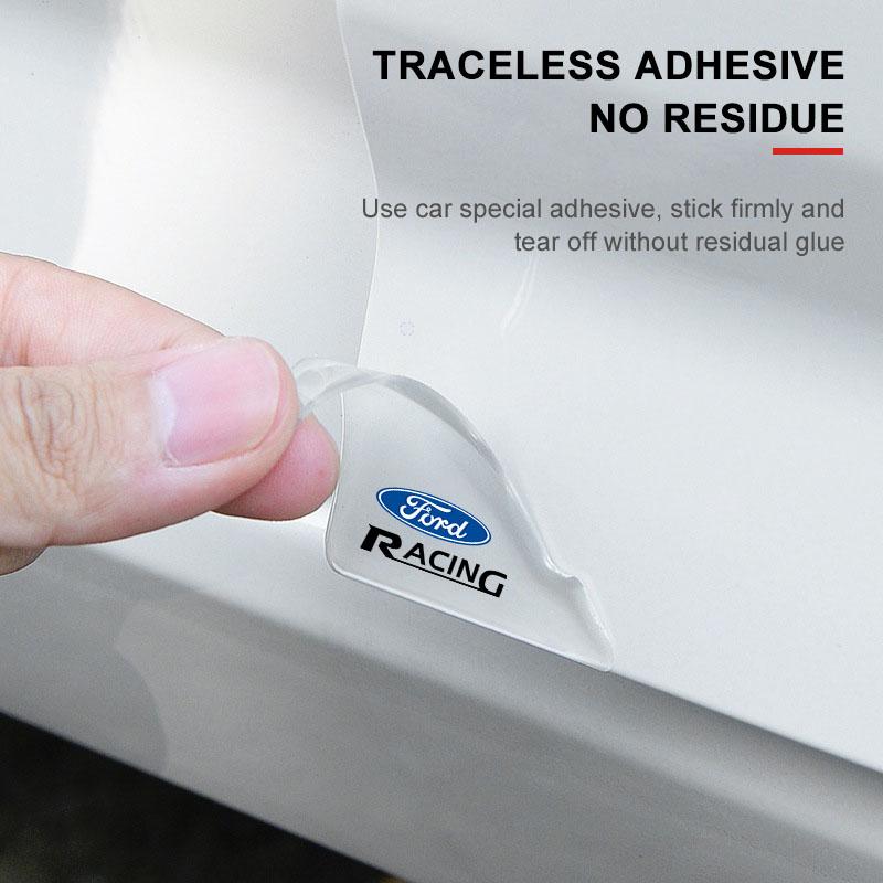 2Pcs Car Door Corner Cover Anti-Scratch Protection 3D Sticker For Ford Focus 2 3 mk3 Fiesta Ranger Mondeo Mustang Transit Fusion Kuga