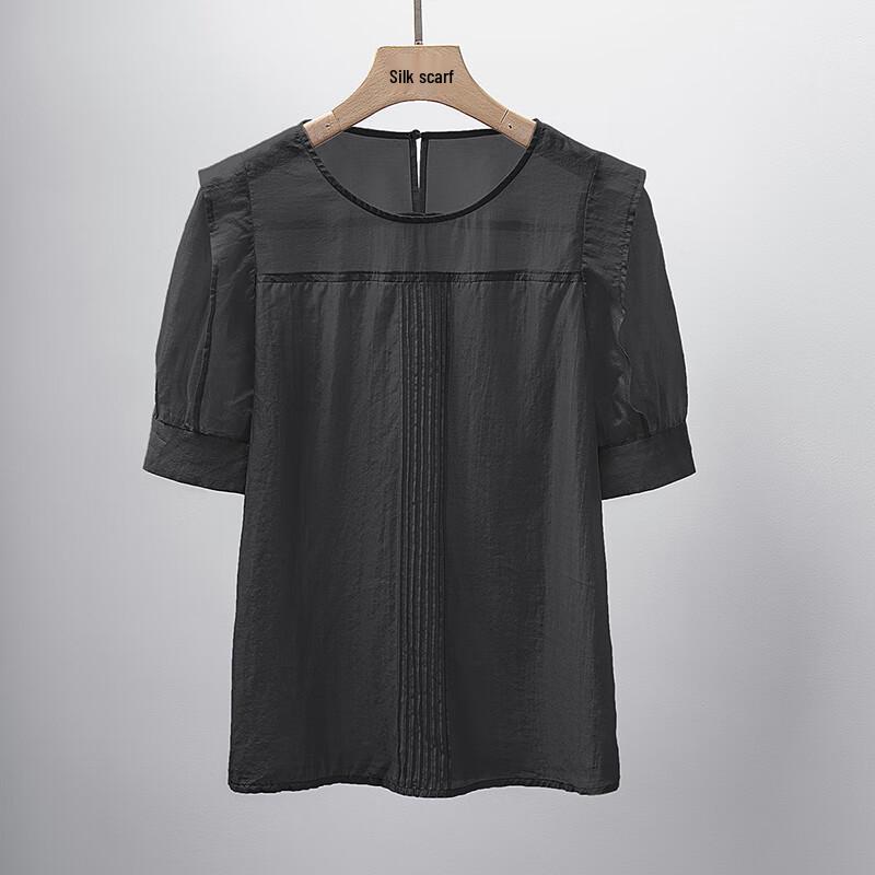 Women's Round Neck Five-Sleeve Casual Shirt