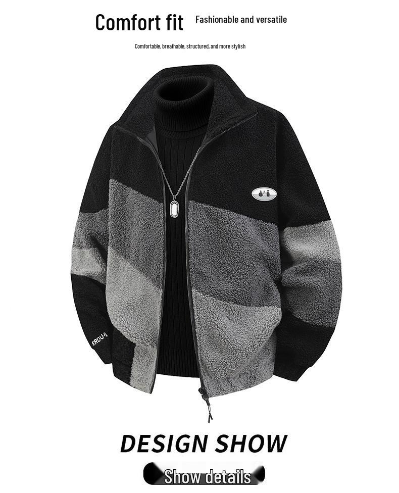 Men’s Oversized Lambswool Cotton Winter Jacket