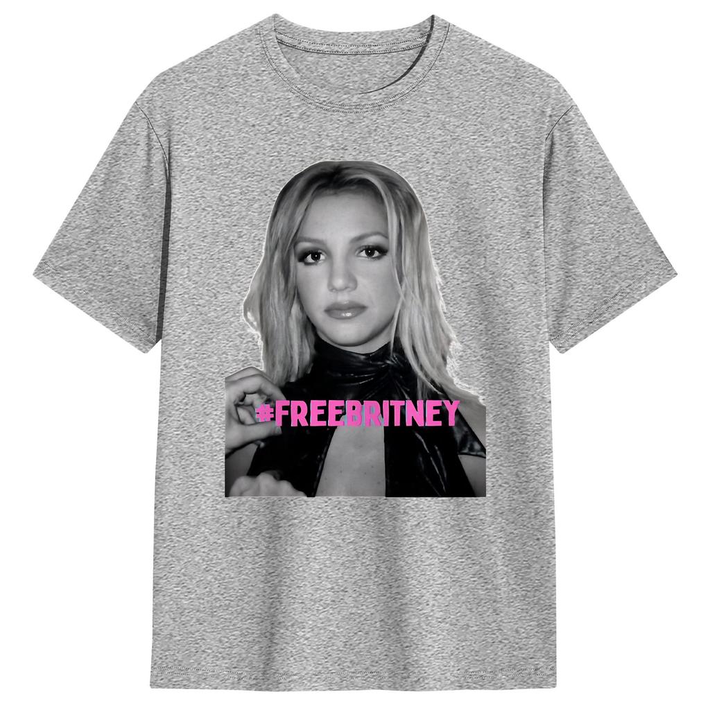 Unisex Free Britneys Spears Poster TShirts Cotton Tees Summer Streetwear Short Sleeve T Shirt ONeck Novelty Custom Logo Tshirt