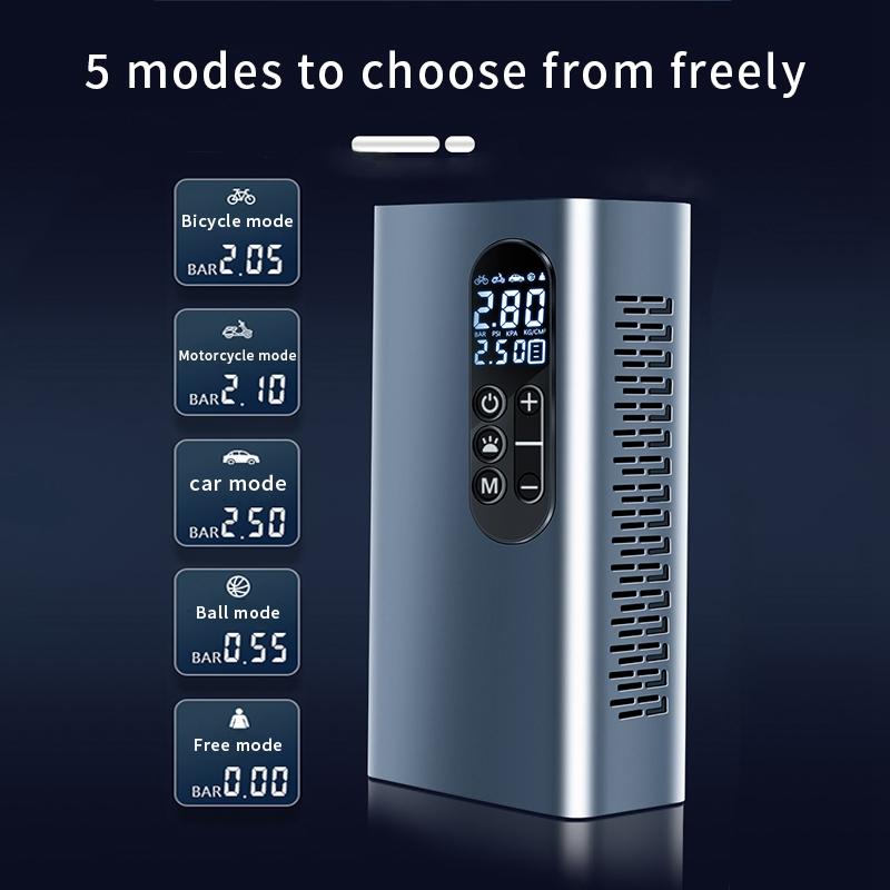 150PSI Rechargeable Air Pump Tire Inflator Portable Compressor Digital Cordless Car Tyre Inflator For Bicycle Balls Boat