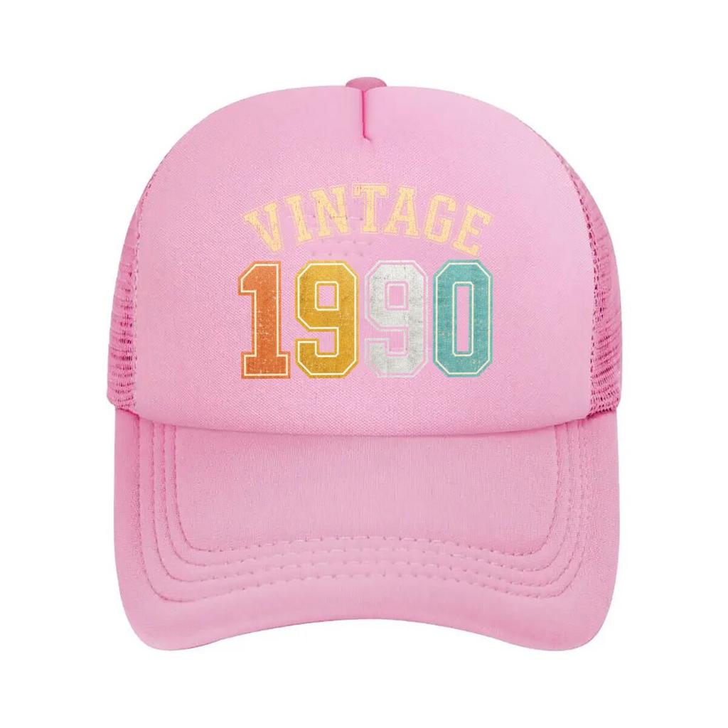 Vintage  Retro Year Graphic Mesh Baseball Cap For Womens Unisex FeUnisex Beach Dad Hat Hip Hop