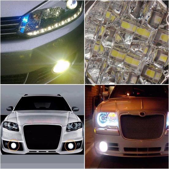 2Pcs 12V 18LED Fog Lamp Car Vehicle Driving Round DRL Daytime Running Light