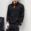 Herrenpullover Winter Plüsch Verdickt Trend Stickerei Spirit Boy Mantel Herren Herbstmantel