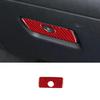 Red Carbon Fiber Car Passenger Side Storage Box Sticker For Chevrolet Camaro 10