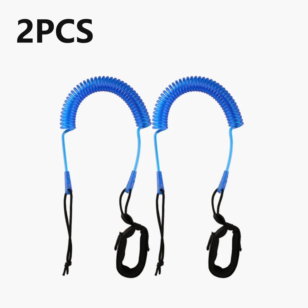 Sup Board Foot Leg Rope Practical Coiled Surfboard Leash Elastic Surfing Stand UP Paddle Board Ankle Leash Surfing Accessories