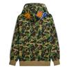 adidas X BAPE Shark Track Hoodie Jacket Crew Green Unisex Outerwear KF4916
