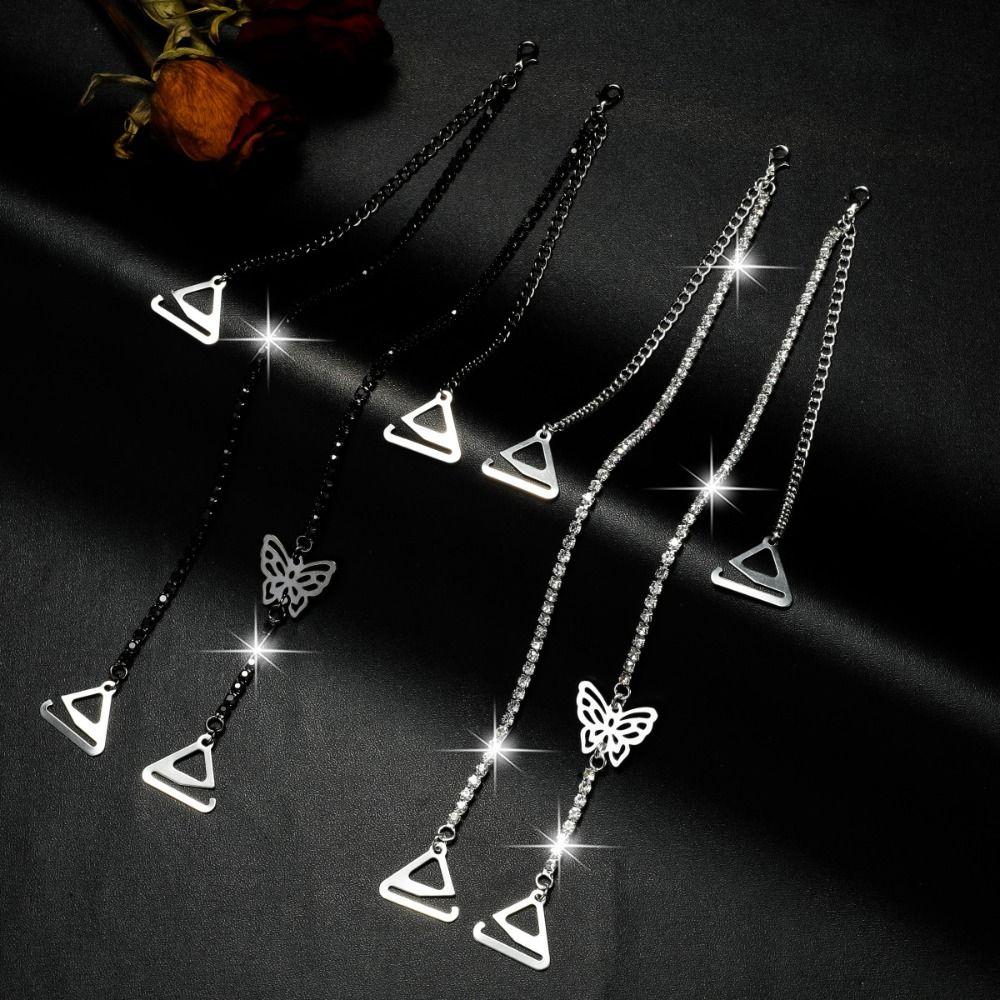 Removable Shoulder Straps Crystal Shoulder Belts Summer Underwear Straps  for Women