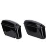22L Motorcycle Hard Saddle Bags with Lock Rugged ABS Plastics Universal Motorcycle Trunk Side Storage Carrier Glossy