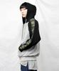 Demarc Camo Color Block Hooded Zip-Up Jumper Grey
